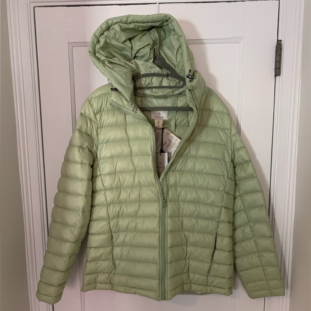 Green Aspen puffer jacket